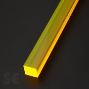 Varilla cuadrada de Metacrilato fluorescente colores