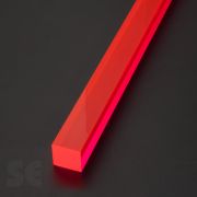 Varilla cuadrada de Metacrilato fluorescente colores