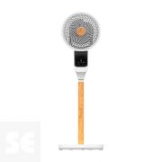 Ventilador Pie Bizancio 50w Blanco/Haya 95x30x30 cm Oscilante