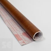 Rollo Vinilo adhesivo imitación piel marrón