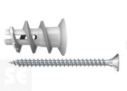 Taco Autoperforante Fischer de metal GK 5x37 S con tornillo de rosca métrica (5u)