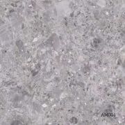 Revestimiento Vinílico Adh. efecto terrazo piedra natural gris Am001. Ancho 124cm. (a metros)