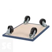 Plataforma Contrachapada Forrada con Ruedas 400kg 400x650mm