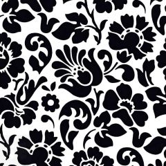 Vinilo Adhesivo Decorado Baroko Negro de 45cm x 2 mt