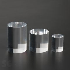 Cilindro macizo de Metacrilato transparente
