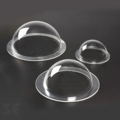 Semiesfera de Metacrilato transparente con borde