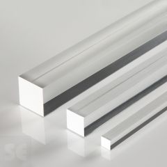Varilla cuadrada de Metacrilato transparente