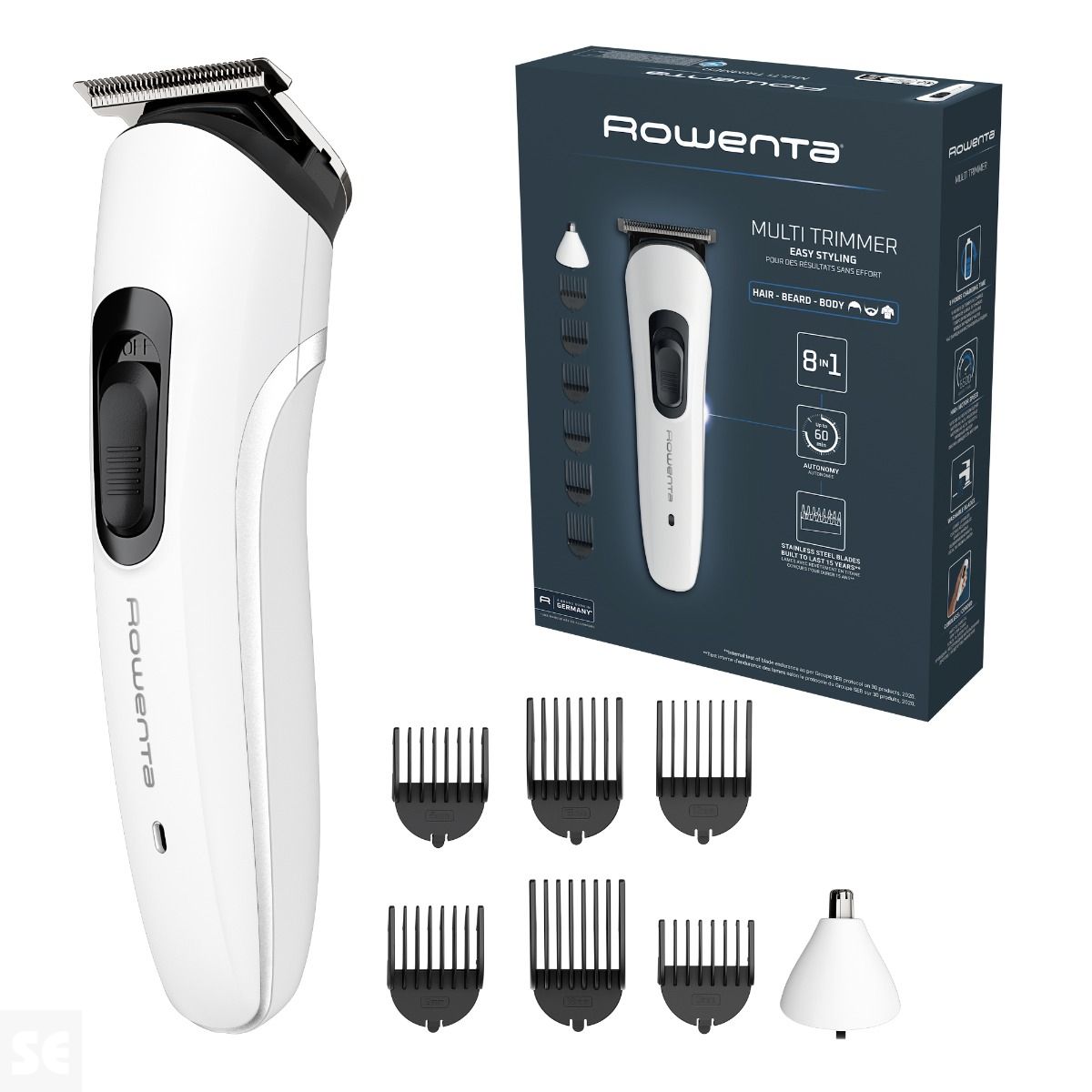 Cortapelo Hombres Rowenta 8 en 1 Trim & Style 8 en 1