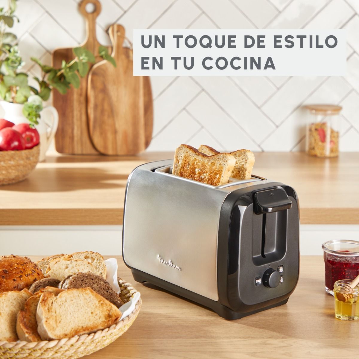 Tostadora de 2 Ranuras Menor Consumo Energético Moulinex