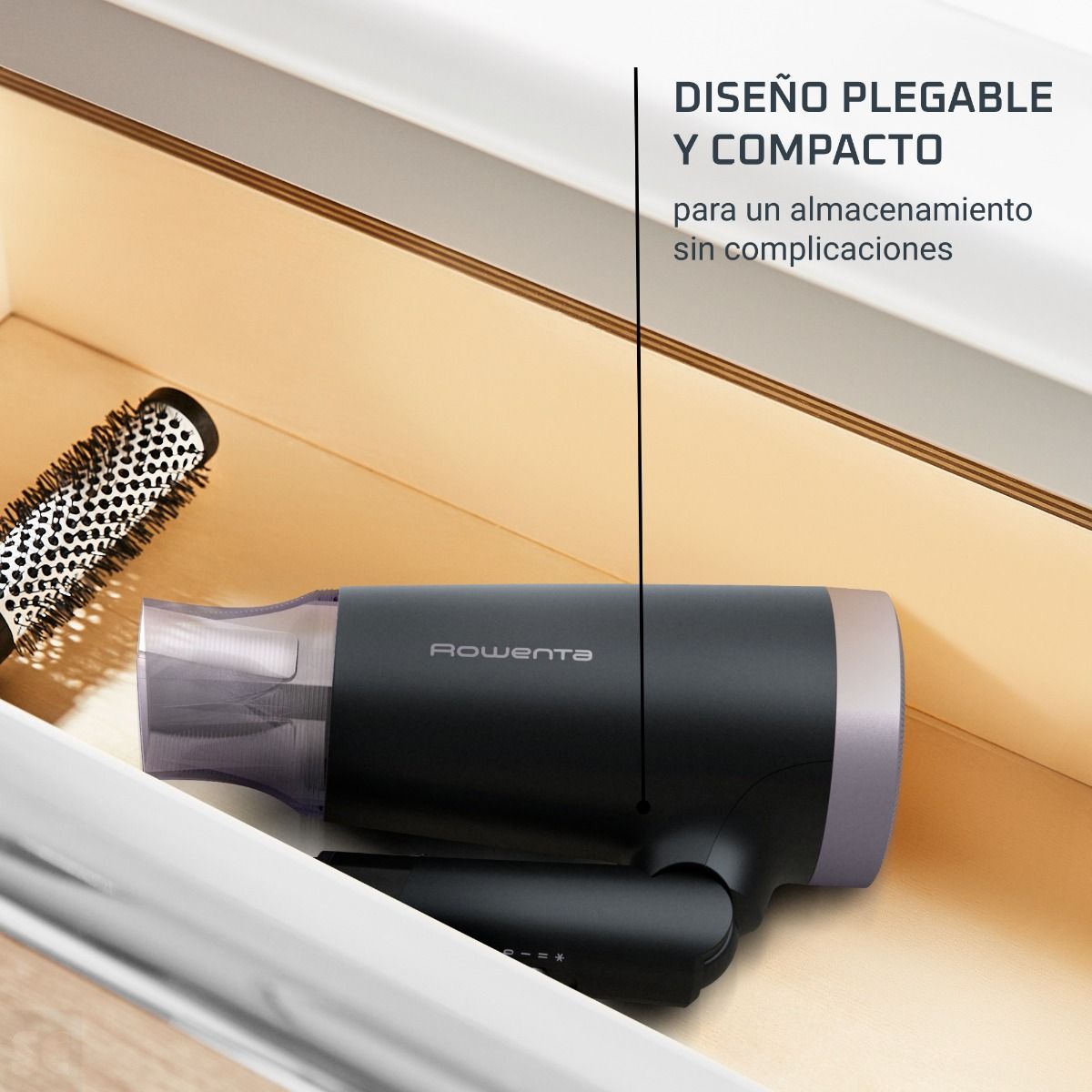 Secador Pelo Viaje Express Style Rowenta