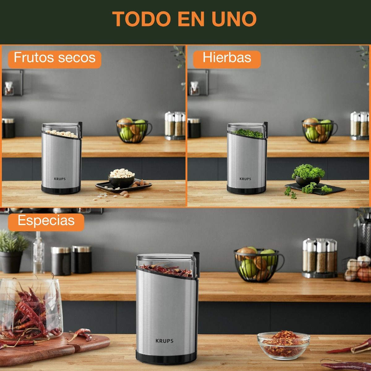 Molinillo de Café Fast Touch Krups