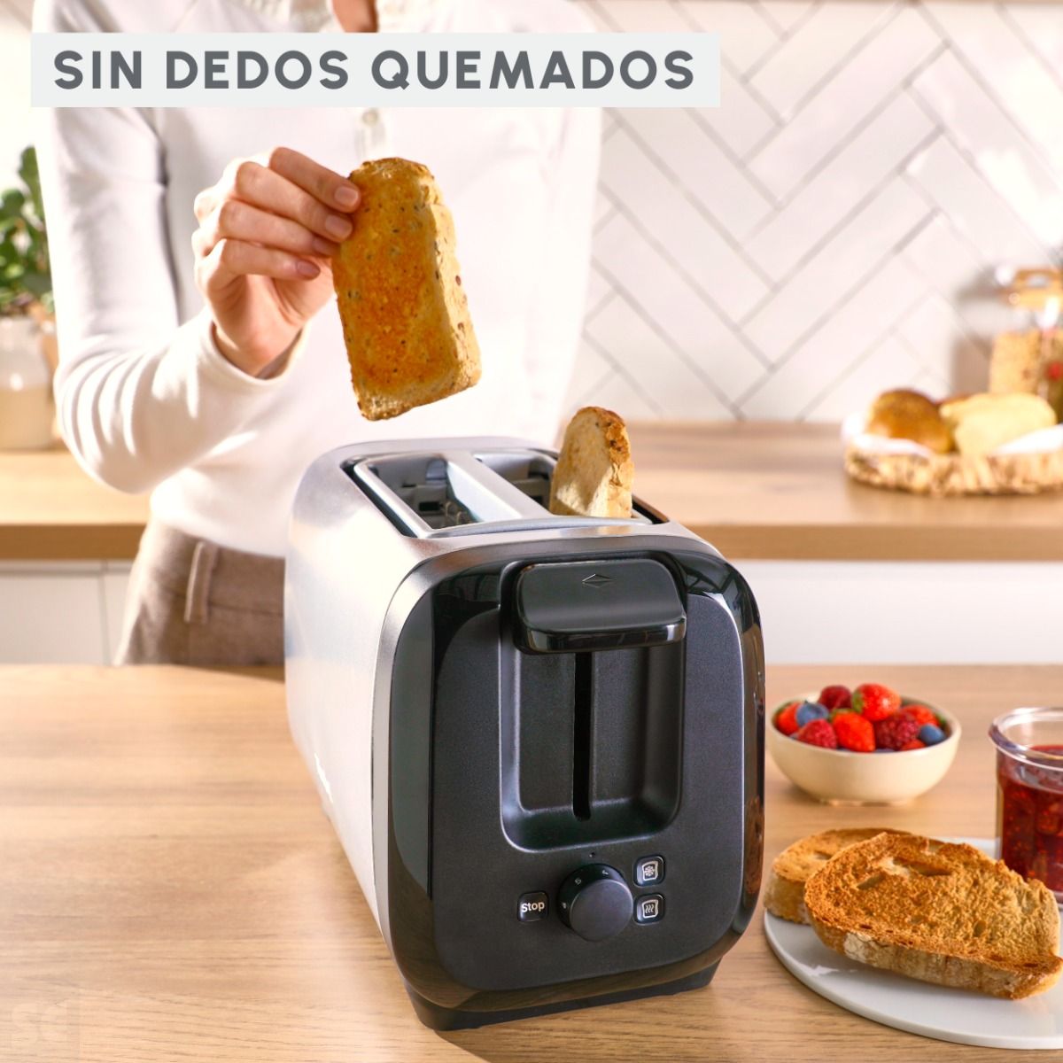 Tostadora de 2 Ranuras Menor Consumo Energético Moulinex
