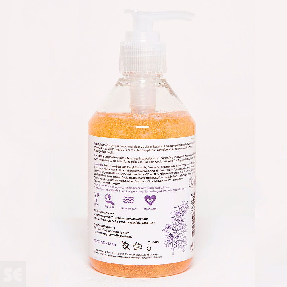 Champú nutritivo para cabello seco y dañado 250ml.