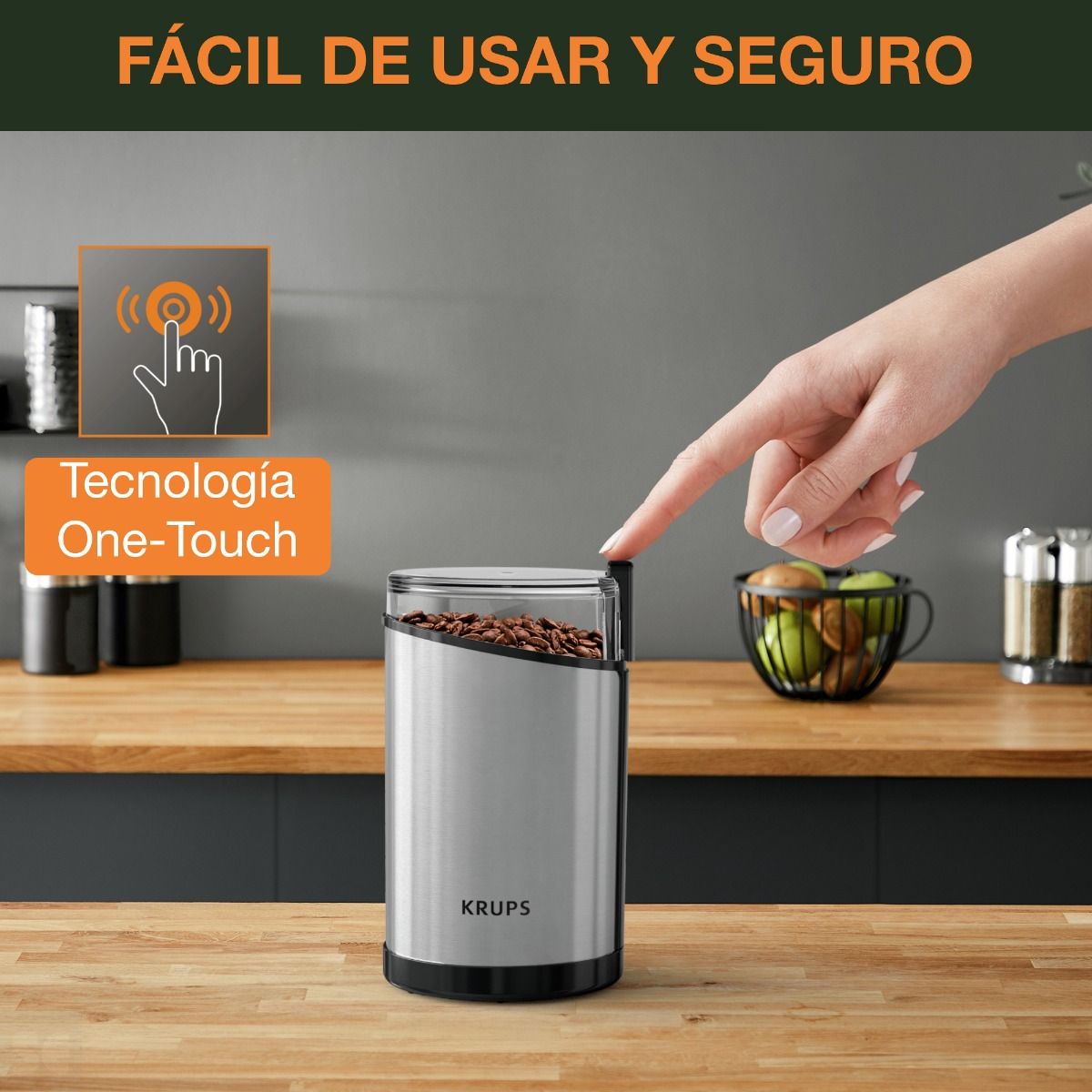 Molinillo de Café Fast Touch Krups