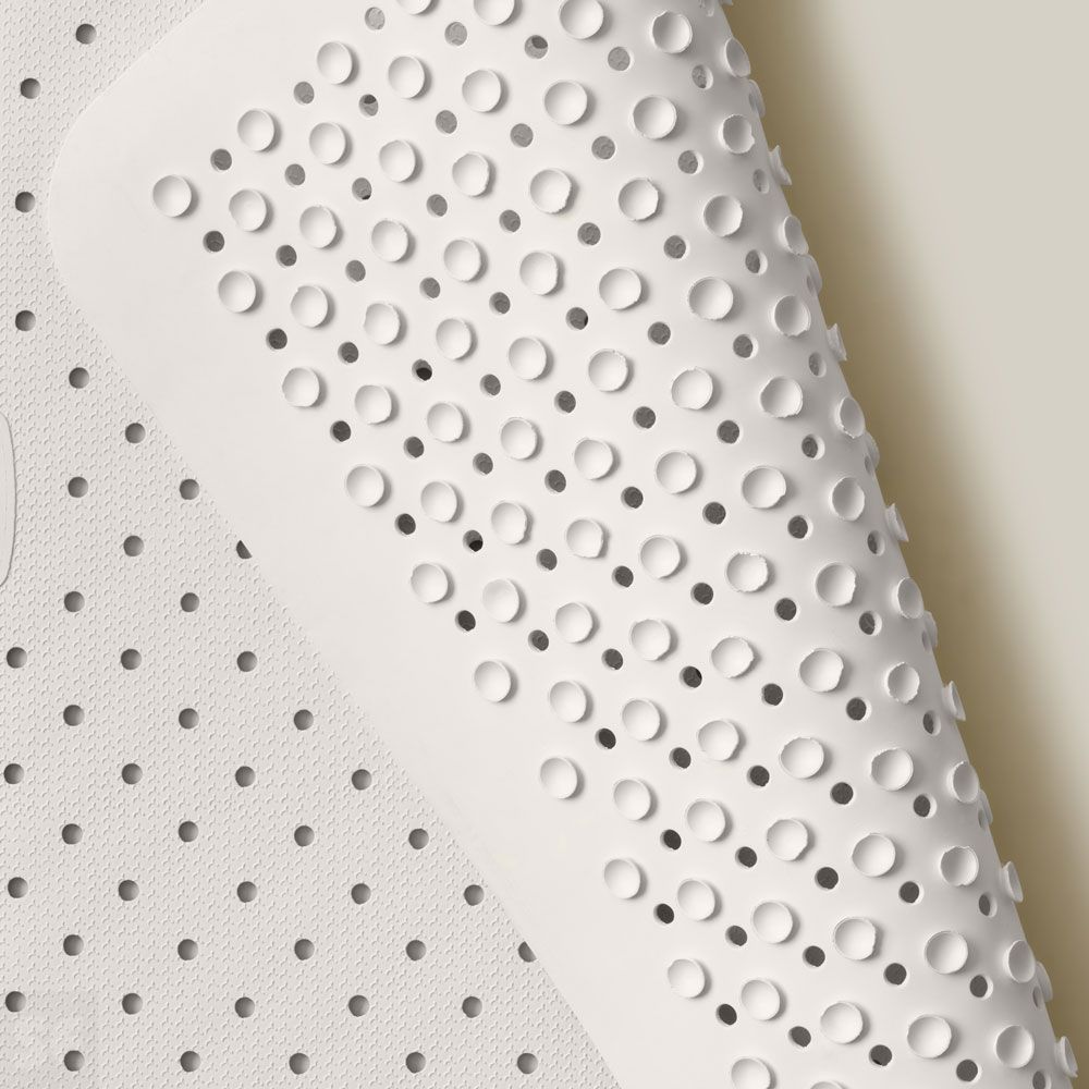 Alfombra Ducha Caucho 54 x 54 cm. Blanco