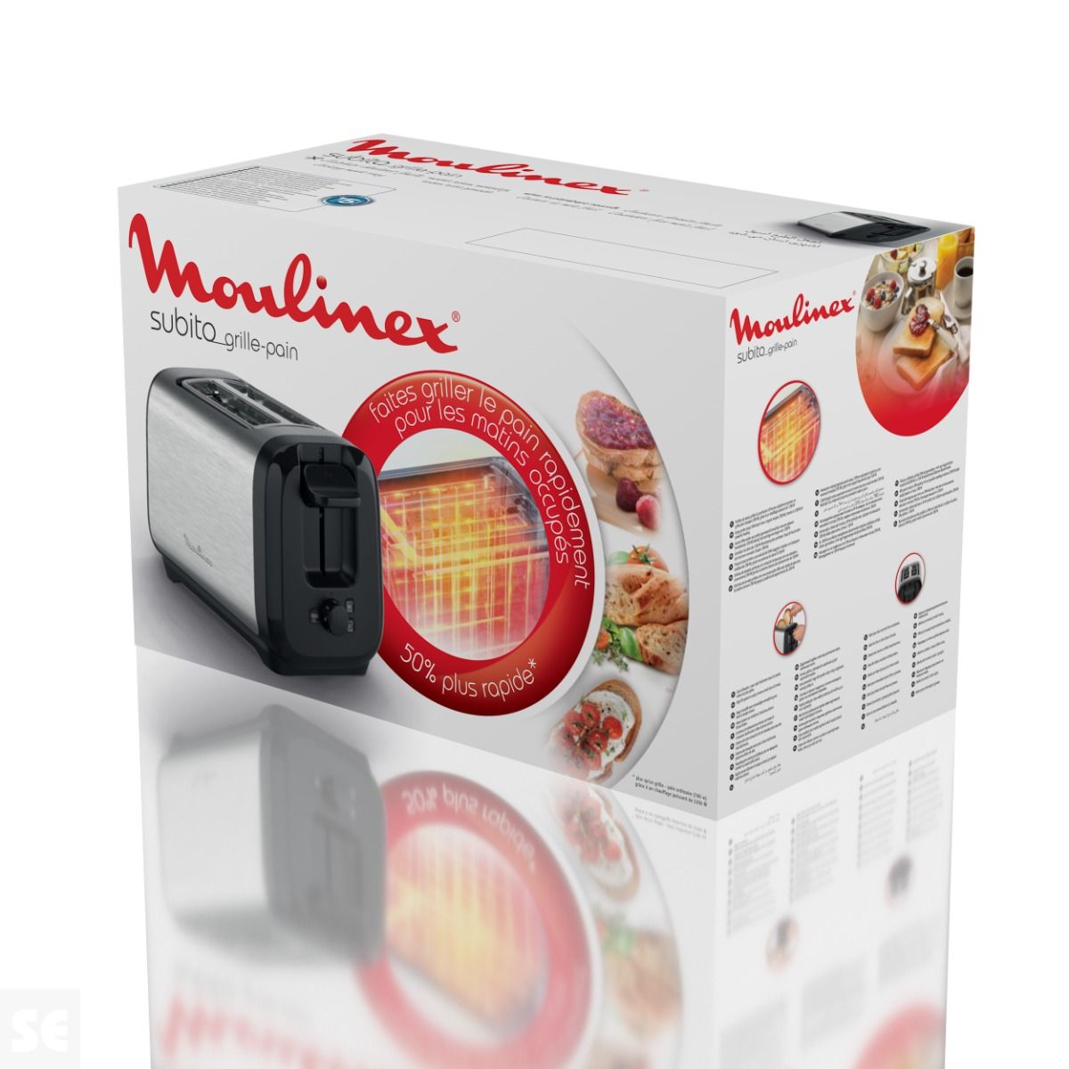 Tostadora de 2 Ranuras Menor Consumo Energético Moulinex
