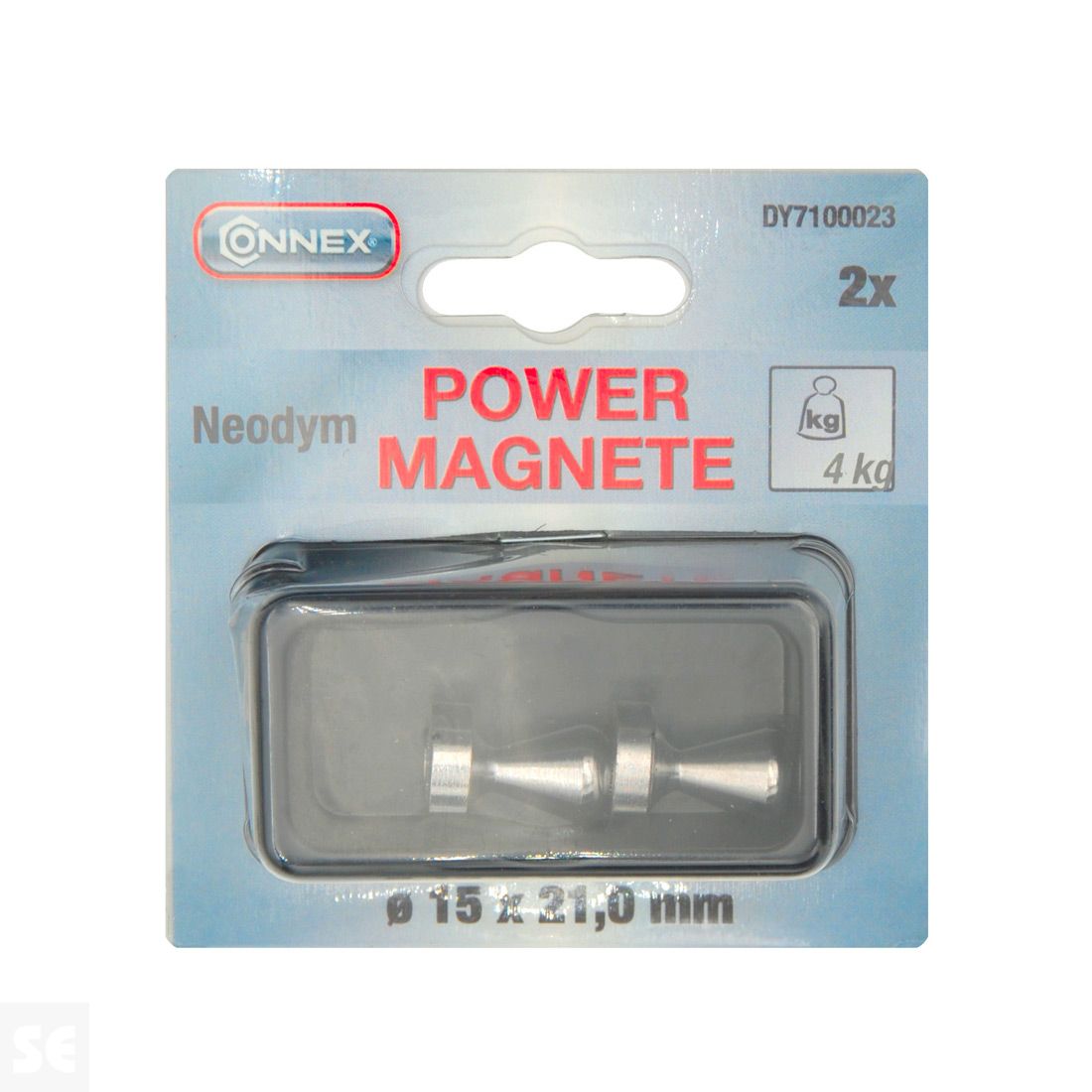 Imán Neodimio Cono Magnético Diámetro 15 mm - Fuerza 4 kg (2u.) | Servei Estació
