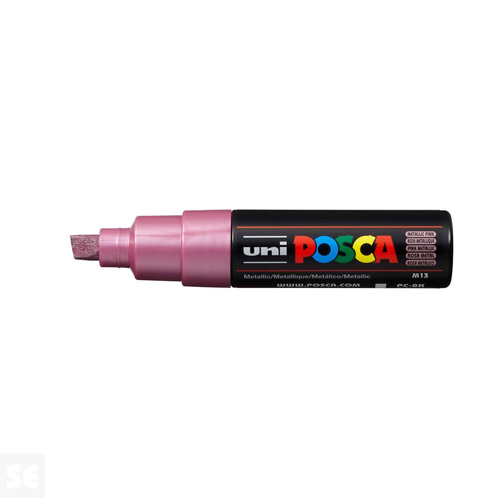 Rotulador Pintura Posca Rosa Metálico Pc8k 8 mm
