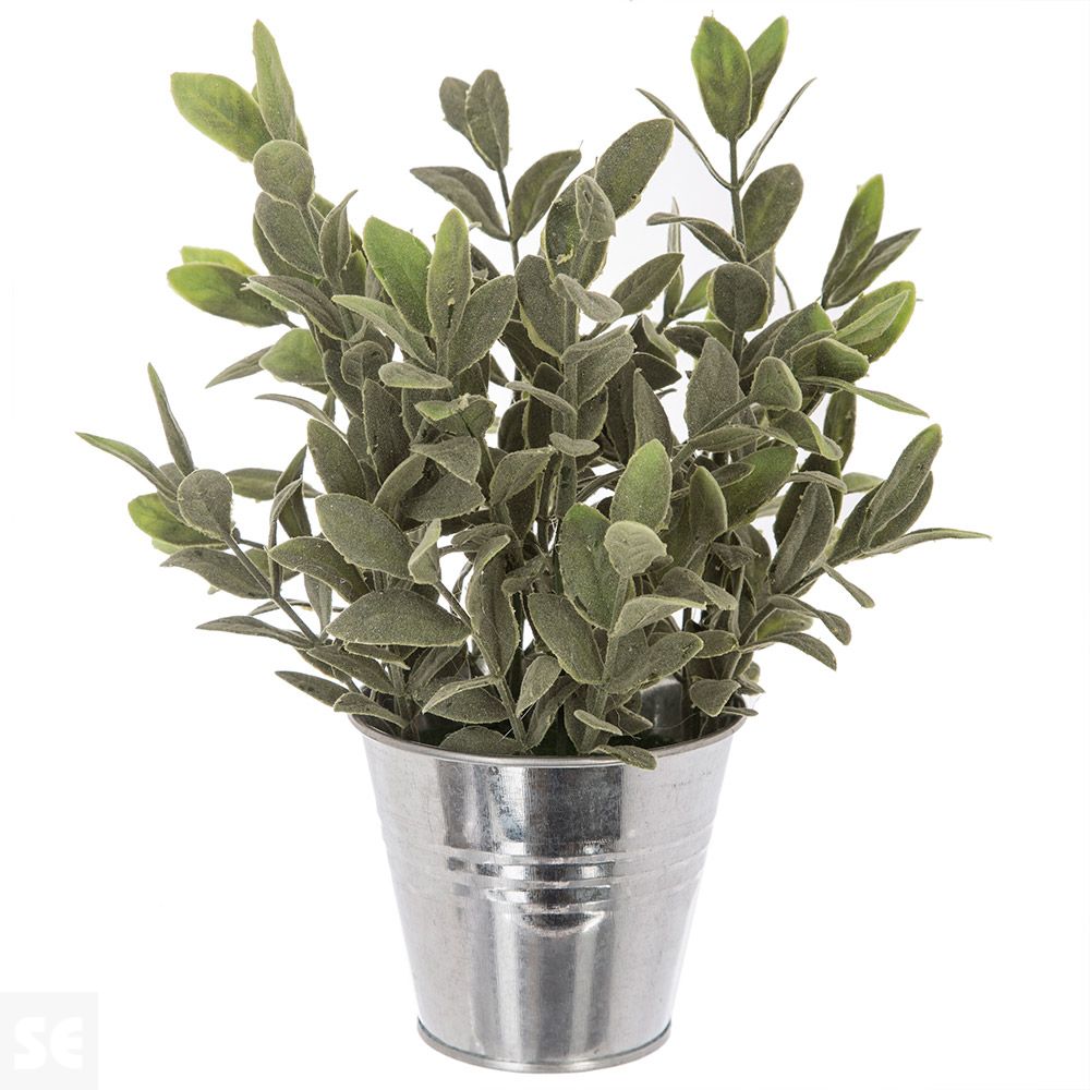 Planta Artificial Maceta Metálica 25cm
