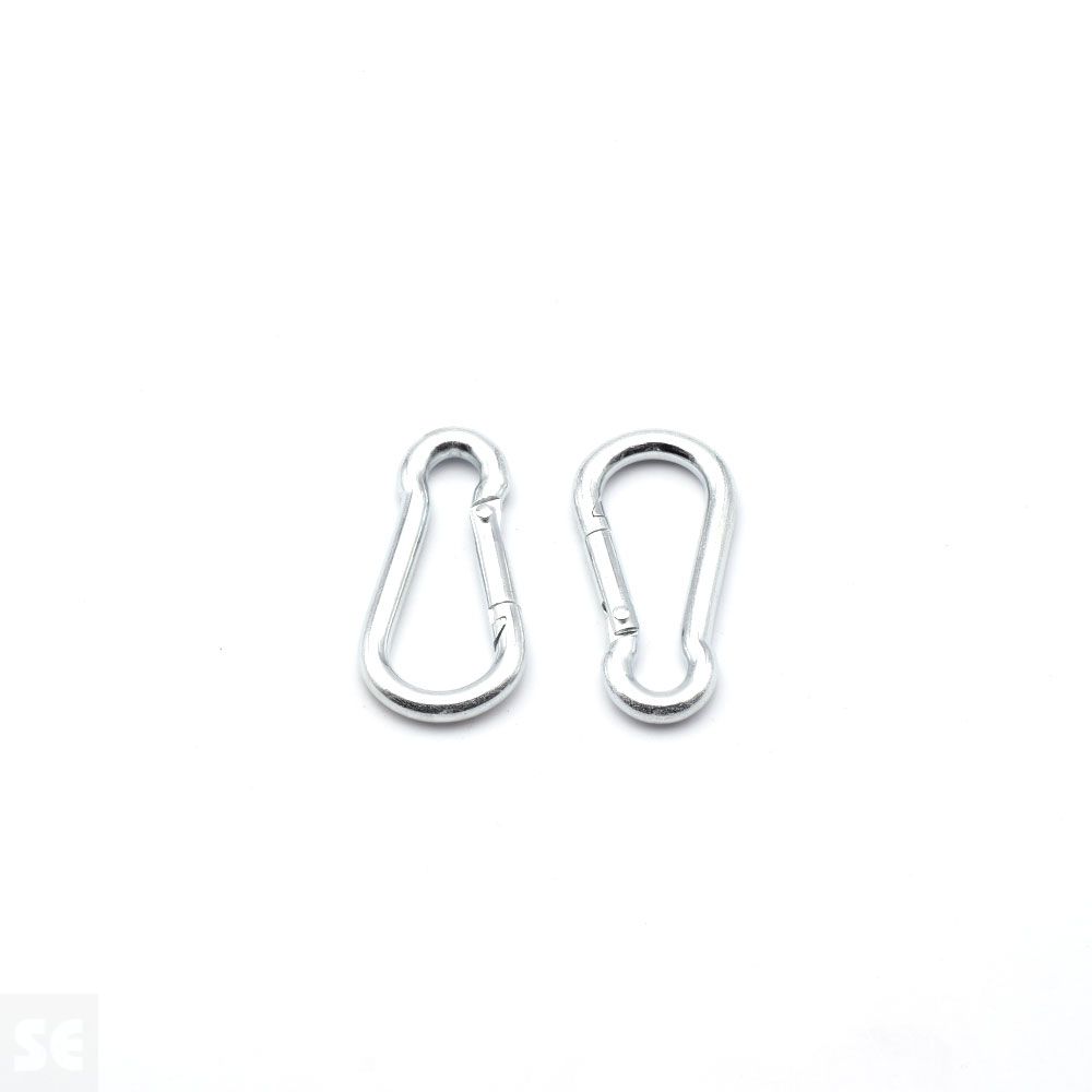 Mosquetón Bombero Galvanizado 5x50mm (2u)