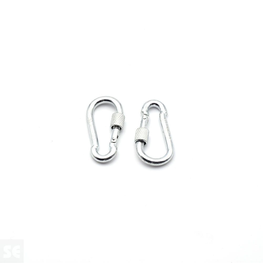 Mosquetón Llavero C/ Virola Galvanizado 50x5mm (2u.)