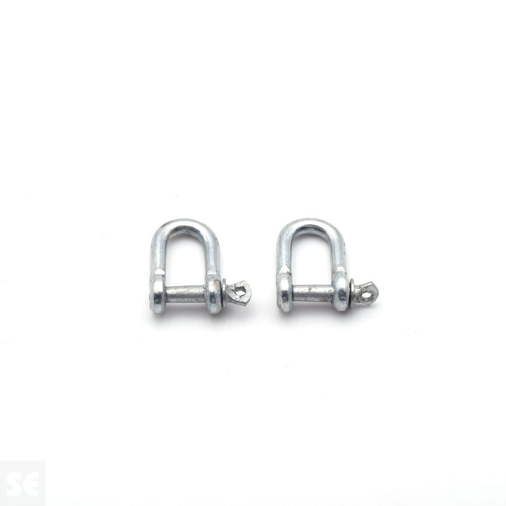 Grillete Recto Galvanizado 5mm 3/16'' (2u.)