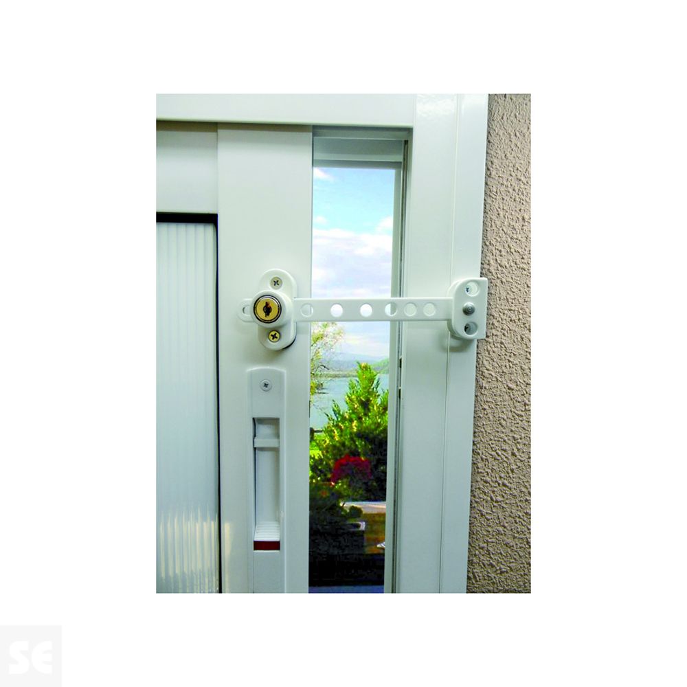 Cierre Retenedor Seguridad Con Llave Blanco W. Restrictor