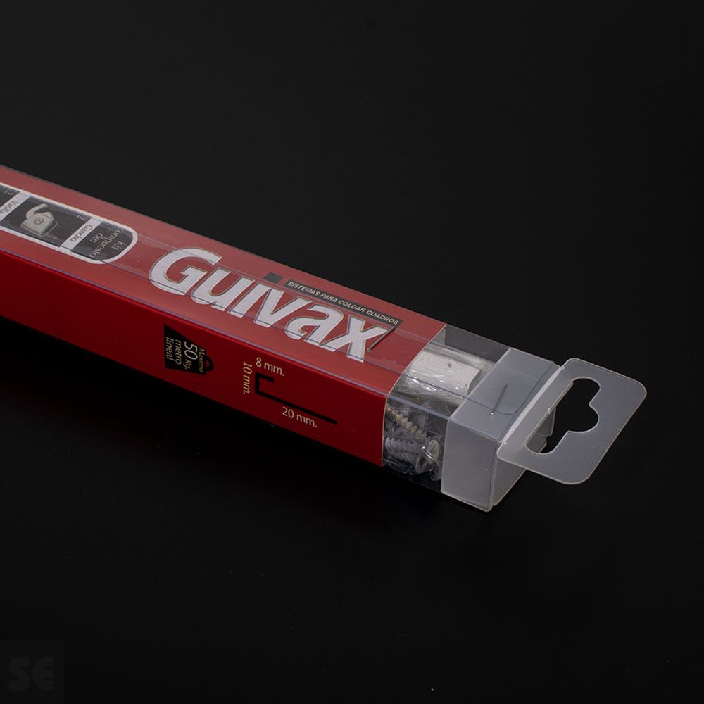 Guía Cuadros Hilo 2 m Aluminio Blanco