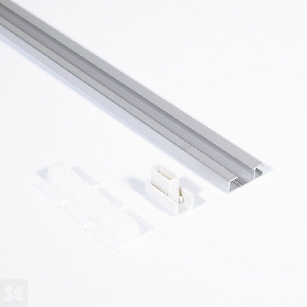 Guía Cuadros Hilo 2 m Aluminio Plata