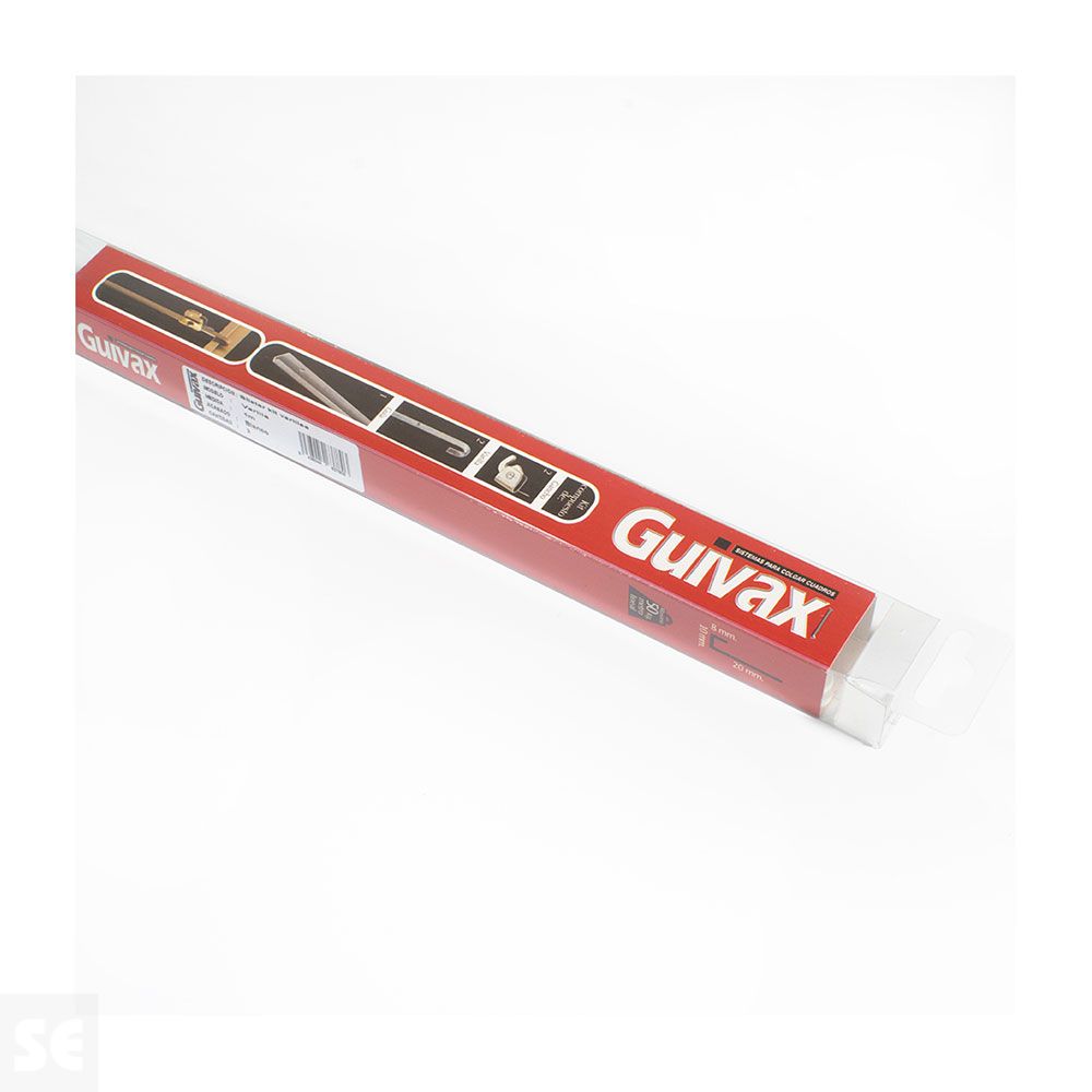 Varillas Cuadros Blancas 1 m + 2 Ganchos - 2 uds.