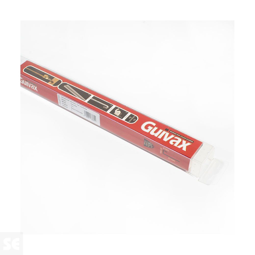 Varillas Cuadros Zincadas 1 m + 2 Ganchos 2 uds.