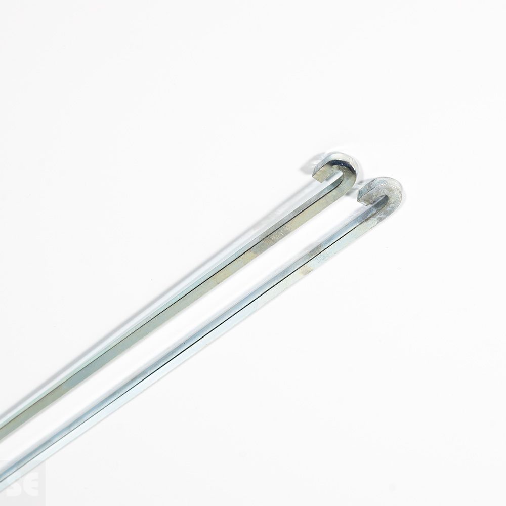 Varillas Cuadros Zincadas 1,5 m + 2 Ganchos 2 uds.