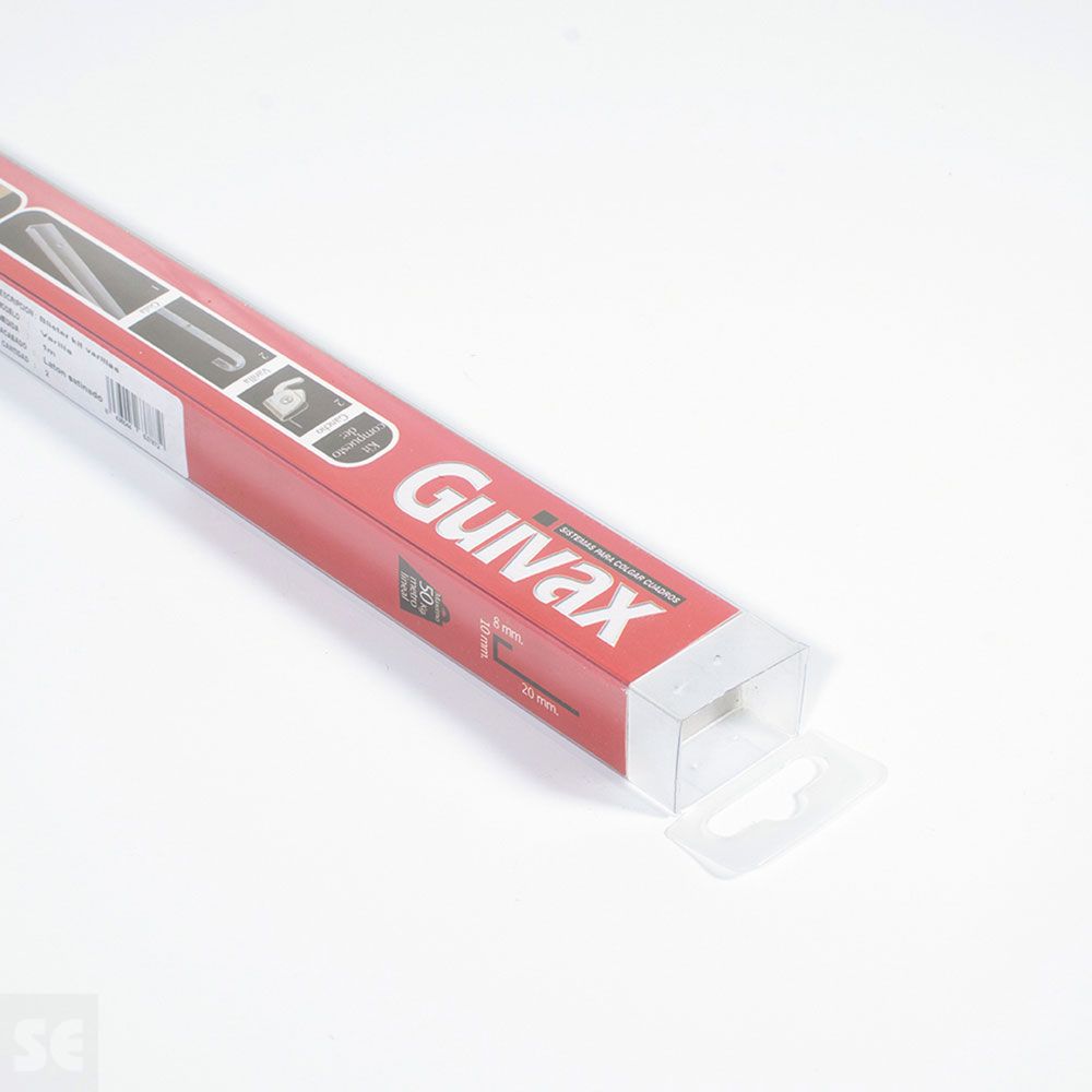 Varillas Cuadros Latón 1 m + 2 Ganchos  2 uds.