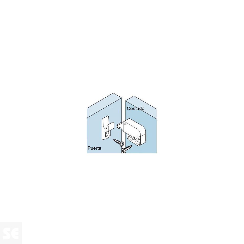 Cierre Toca Mini Blanco. 1 Und