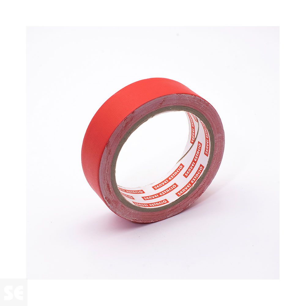 Cinta Adhesiva Tela 10 m (largo) x 30 mm (ancho) Rojo