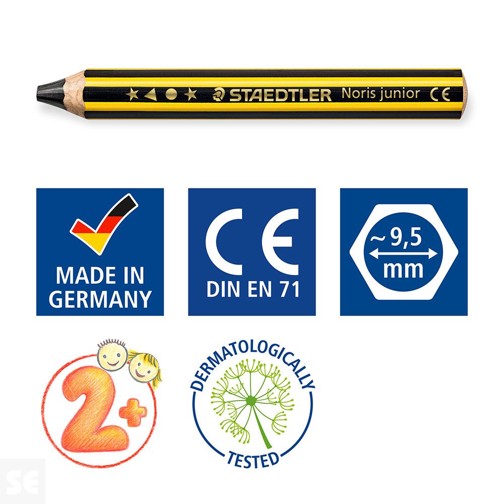 Blíster con un Lápiz 141-2b Noris® Junior 140