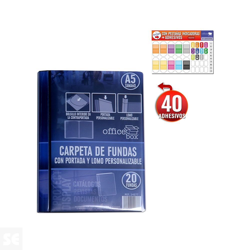 Carpeta Fundas Personalizadas A5 Negro 14277