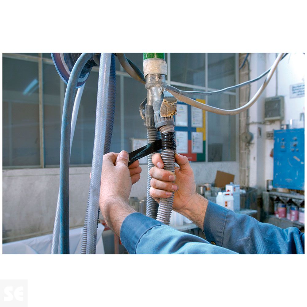 Cinta Autosoldable Silicona 3Mx25Mm Negra