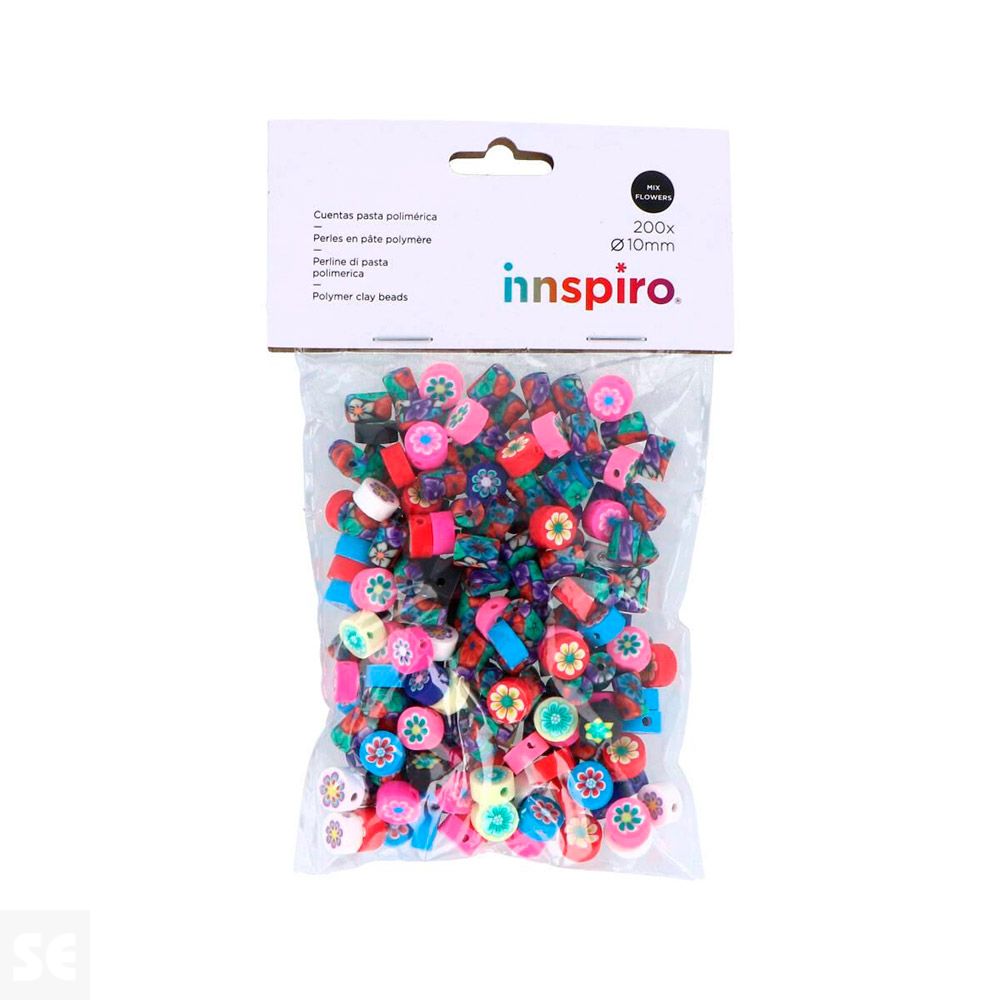 Cuentas Poliméricas 14863 Cilindro -Disco Surt 10mm 200u