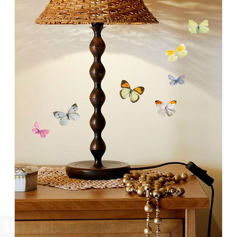 Adhesivo Pared Mariposas 11x10,5Cm