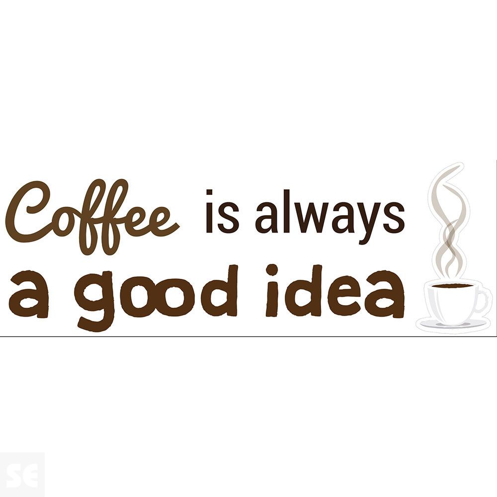 Sticker Deco Coffee Idea 24x68Cm