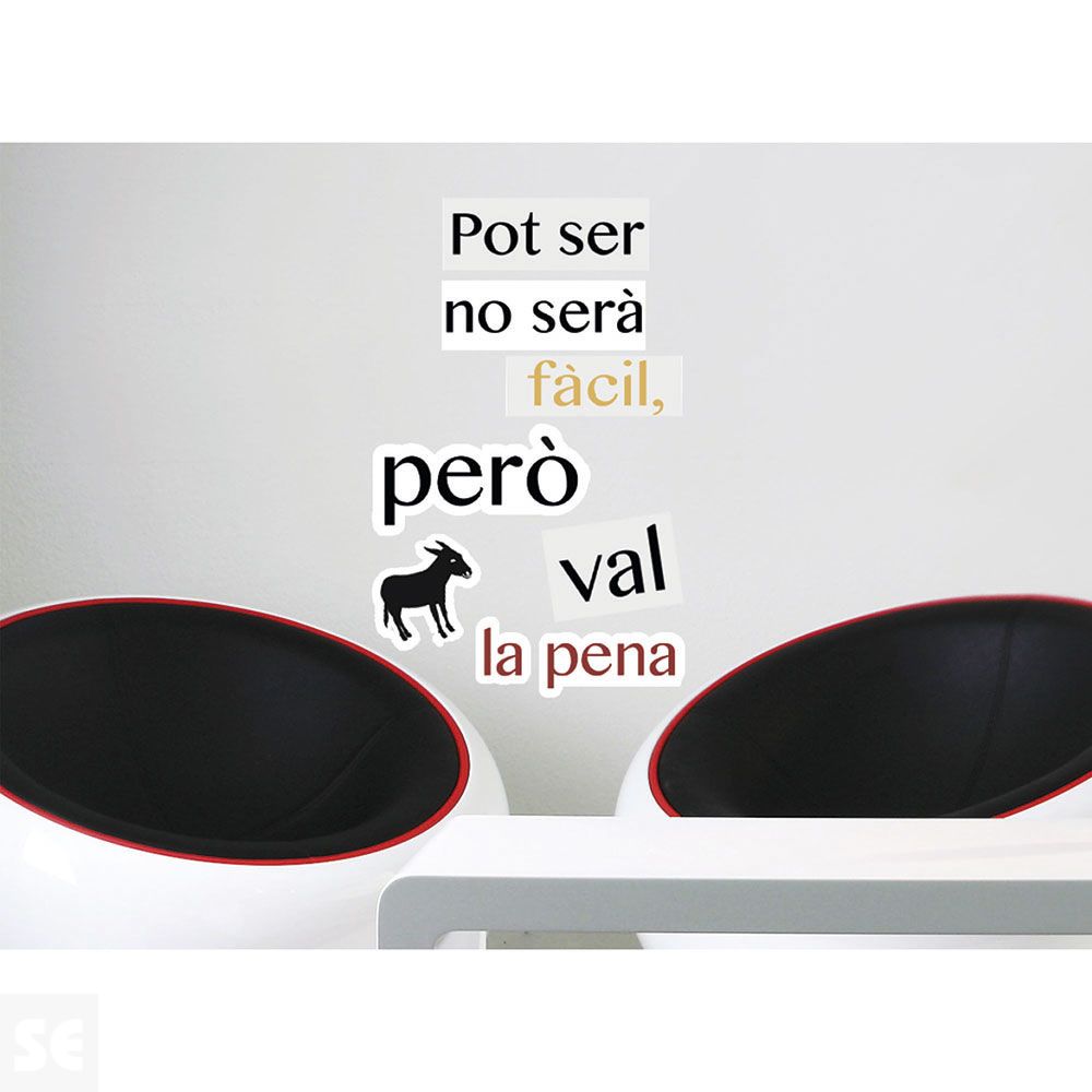 Sticker Deco Pot Ser No Serà  24x68Cm