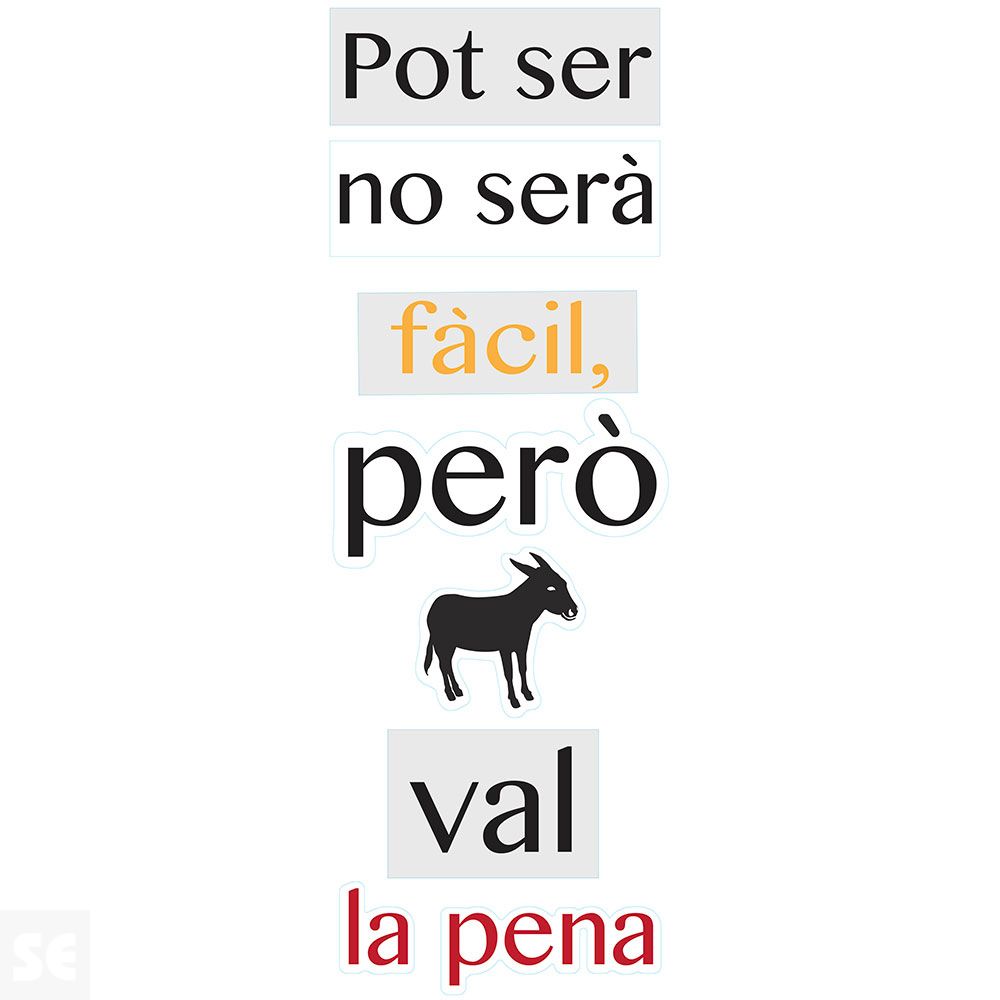 Sticker Deco Pot Ser No Serà  24x68Cm