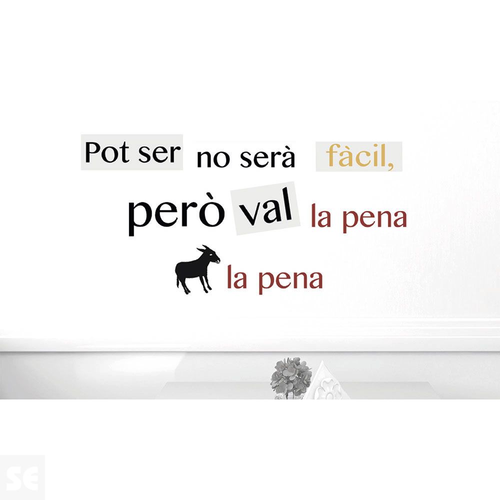 Sticker Deco Pot Ser No Serà  24x68Cm