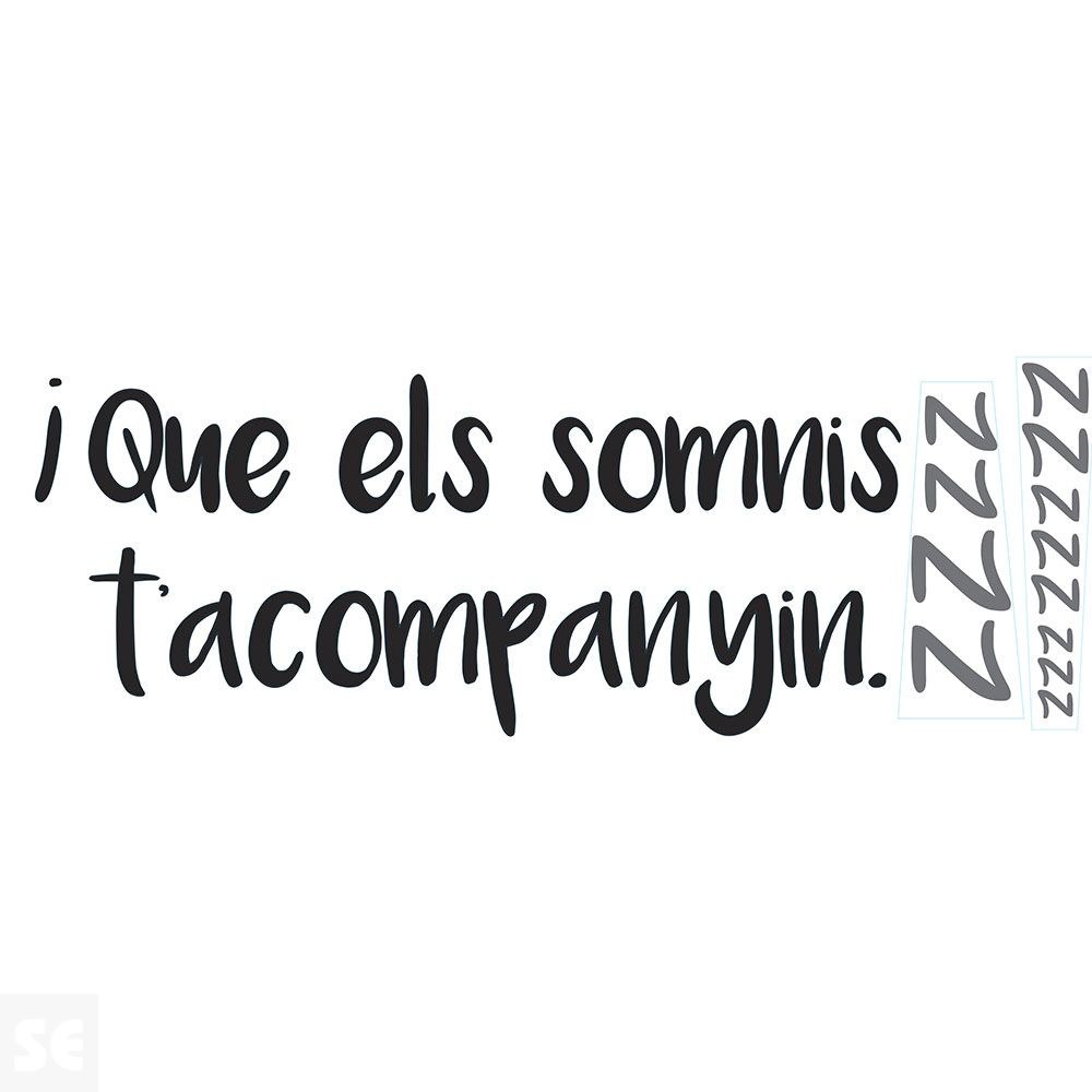 Sticker Deco Que Els Somnis 24x68Cm