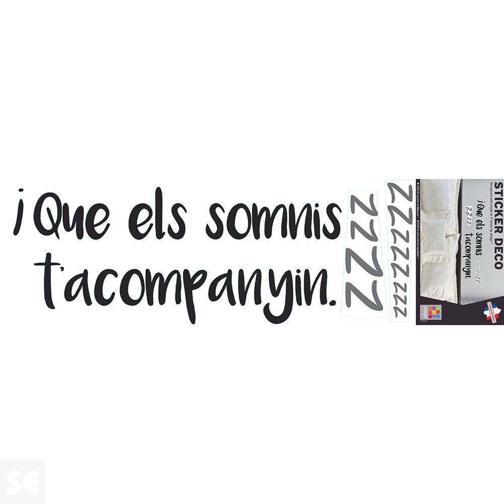 Sticker Deco Que Els Somnis 24x68Cm
