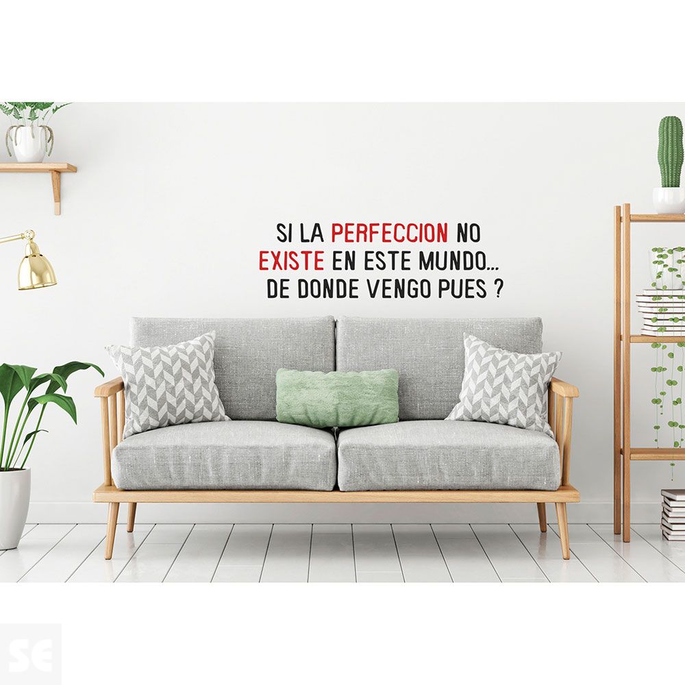 Sticker Deco Si La Perfeccíon... 24x68Cm