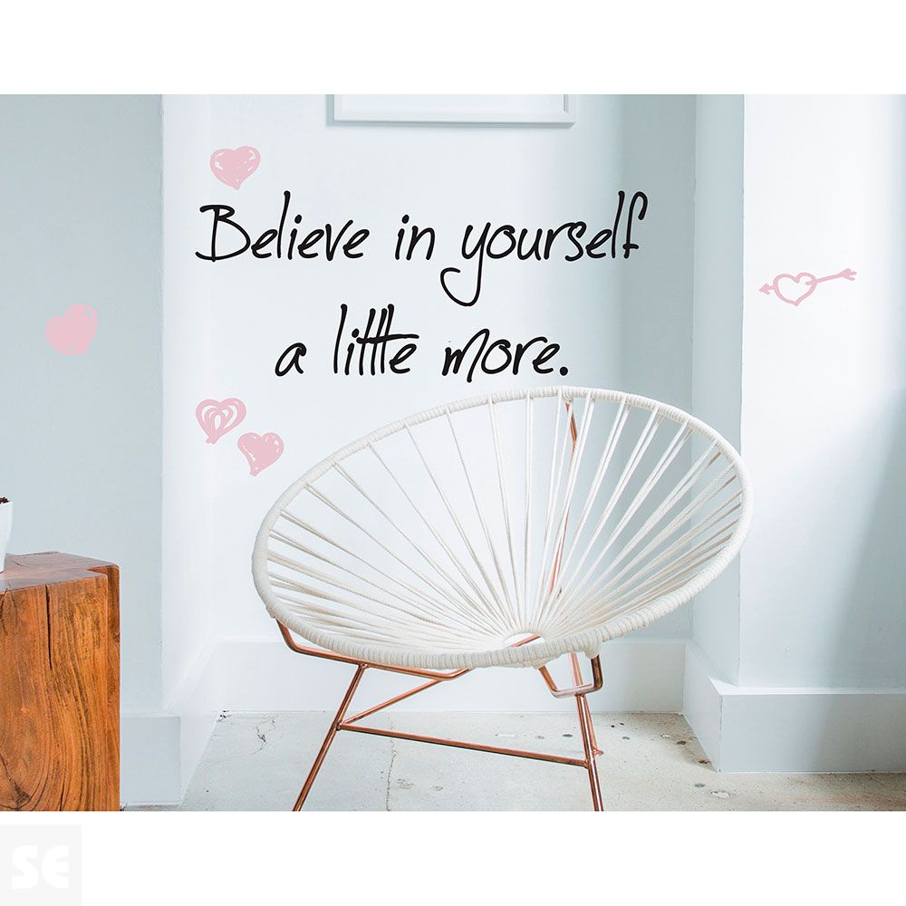 Sticker Deco Believe In Yourself 24x68Cm