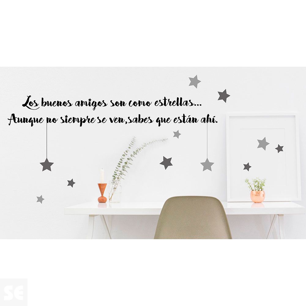 Sticker Deco Los Buenos Amigos... 24x68Cm