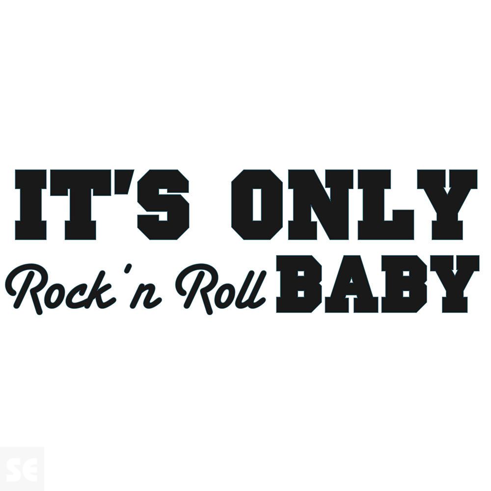 Sticker Deco It'S Only Rock N Roll 24x68Cm